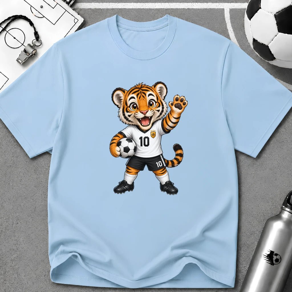Tiger Cub Soccer Player T-Shirt - soccer fan t-shirt | GoalRush Studio