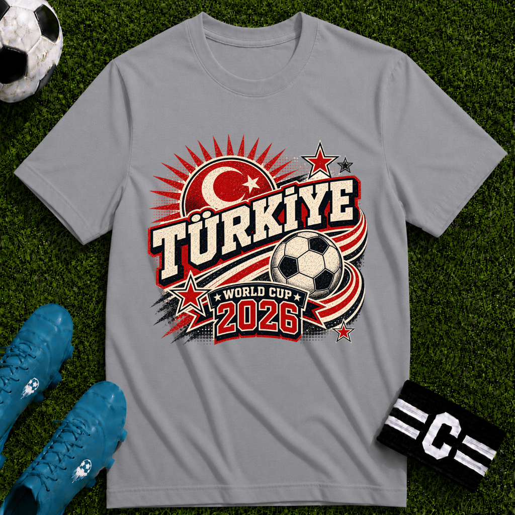 Türkiye 2026 World Cup Retro T‑Shirt - soccer fan t-shirt | GoalRush Studio