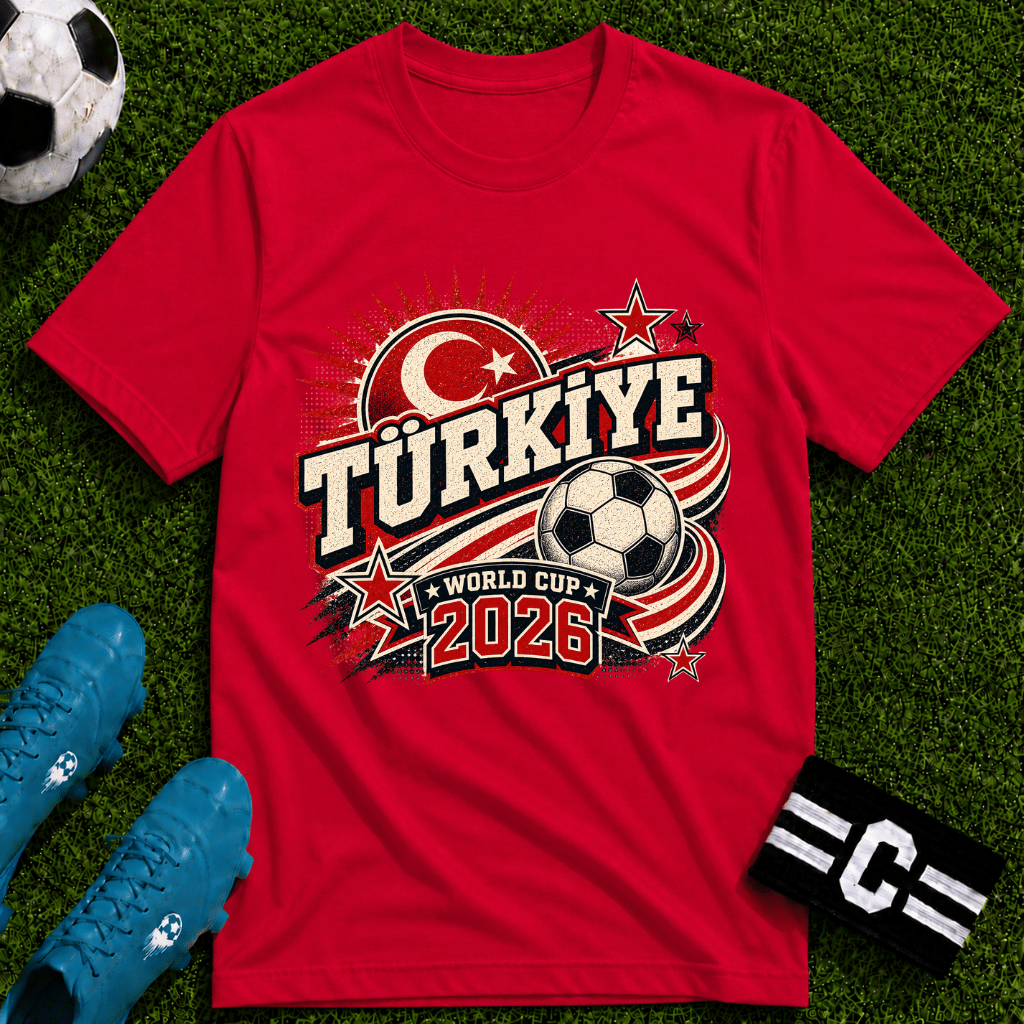 Türkiye 2026 World Cup Retro T‑Shirt - soccer fan t-shirt | GoalRush Studio