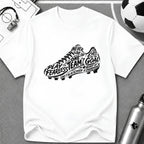 Typography Shoe Silhouette T-Shirt (Kids Size) - soccer fan t-shirt | GoalRush Studio