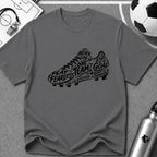 Typography Shoe Silhouette T-Shirt (Kids Size) - soccer fan t-shirt | GoalRush Studio
