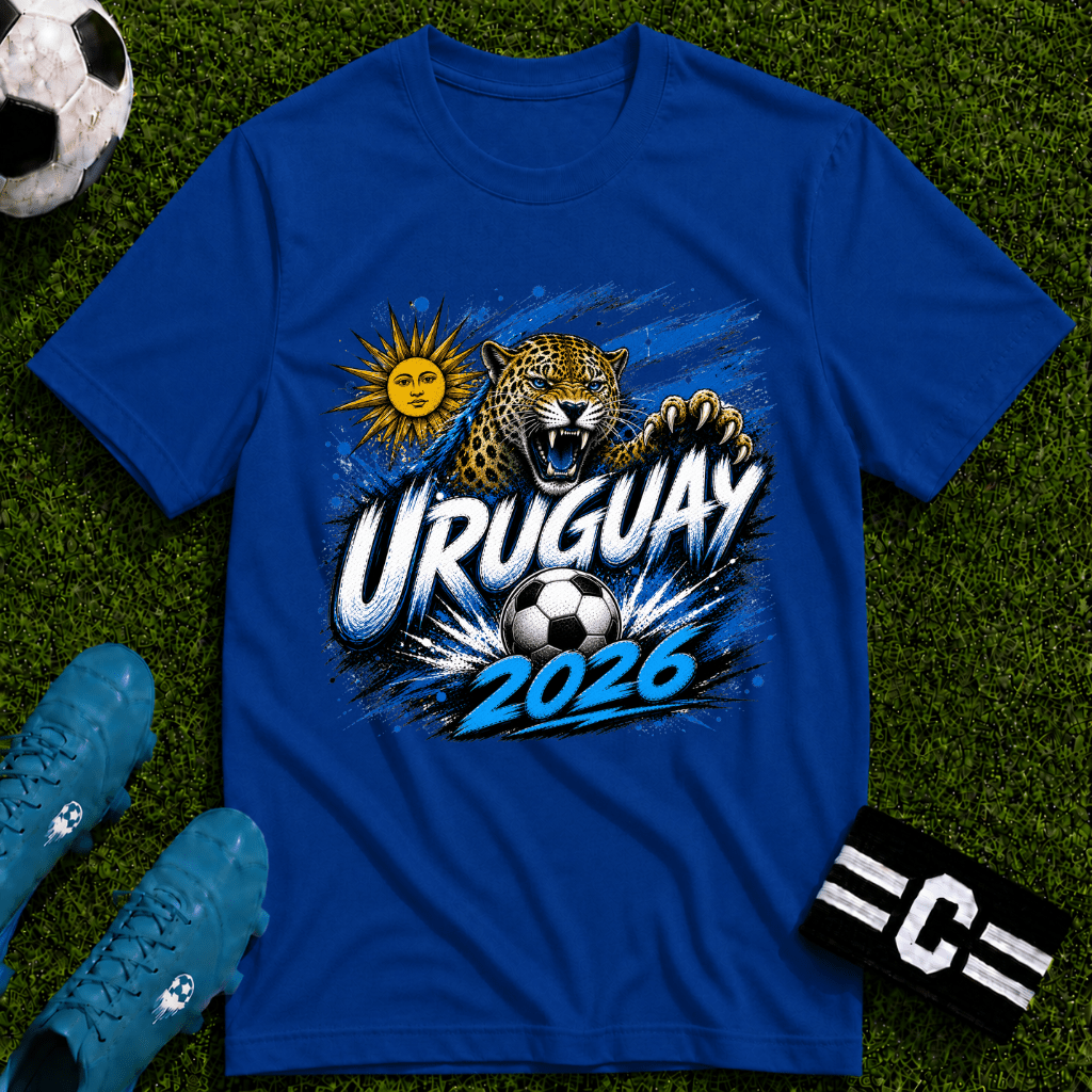 Uruguay 2026 World Cup Graphic T-Shirt - soccer fan t-shirt | GoalRush Studio