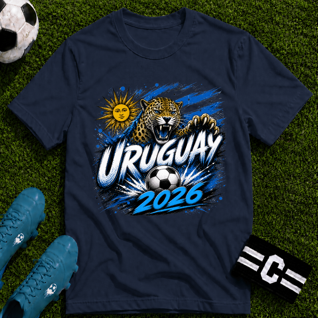 Uruguay 2026 World Cup Graphic T-Shirt - soccer fan t-shirt | GoalRush Studio