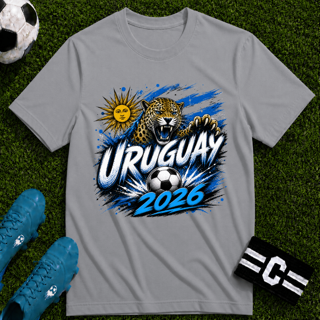 Uruguay 2026 World Cup Graphic T-Shirt - soccer fan t-shirt | GoalRush Studio