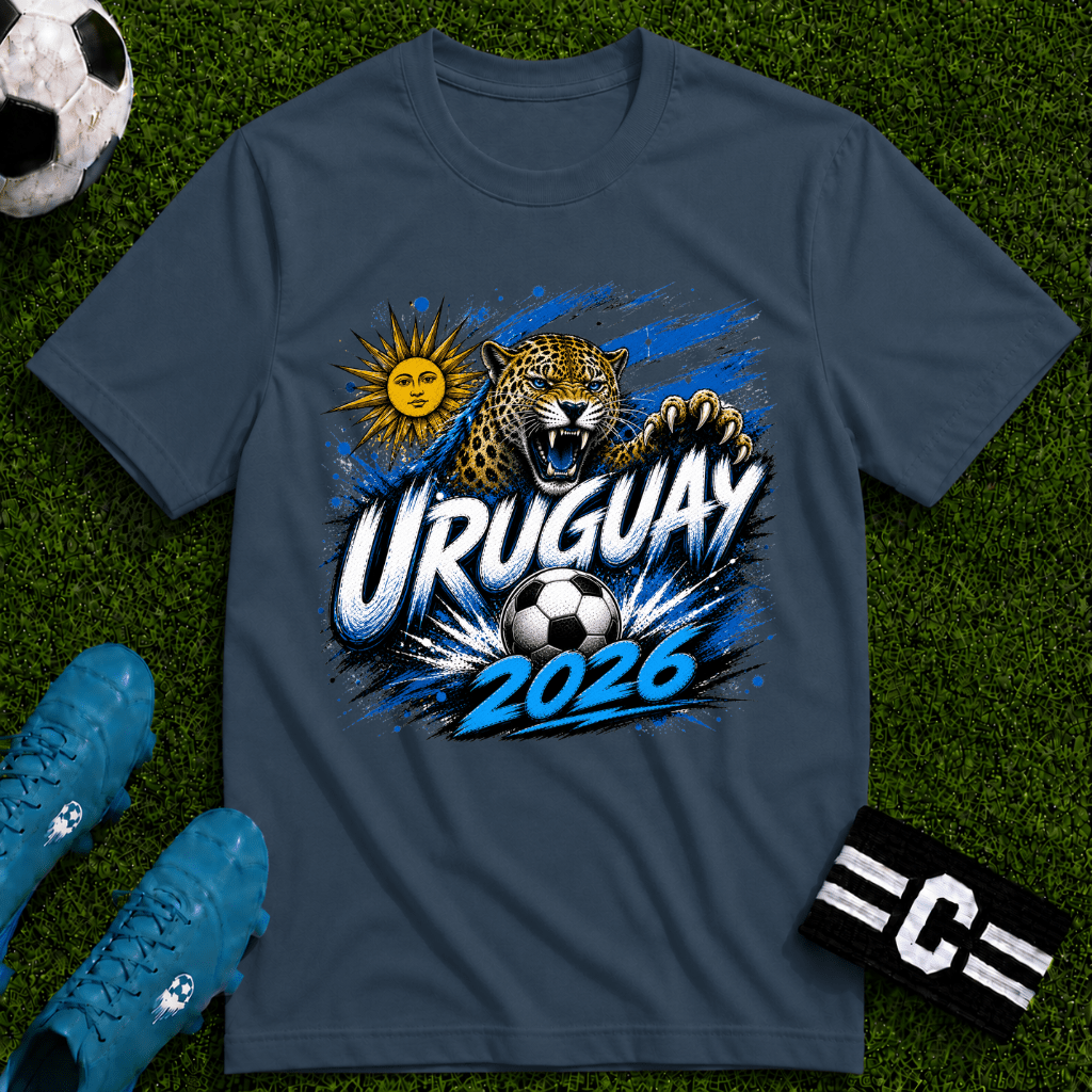 Uruguay 2026 World Cup Graphic T-Shirt - soccer fan t-shirt | GoalRush Studio
