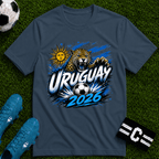 Uruguay 2026 World Cup Graphic T-Shirt - soccer fan t-shirt | GoalRush Studio