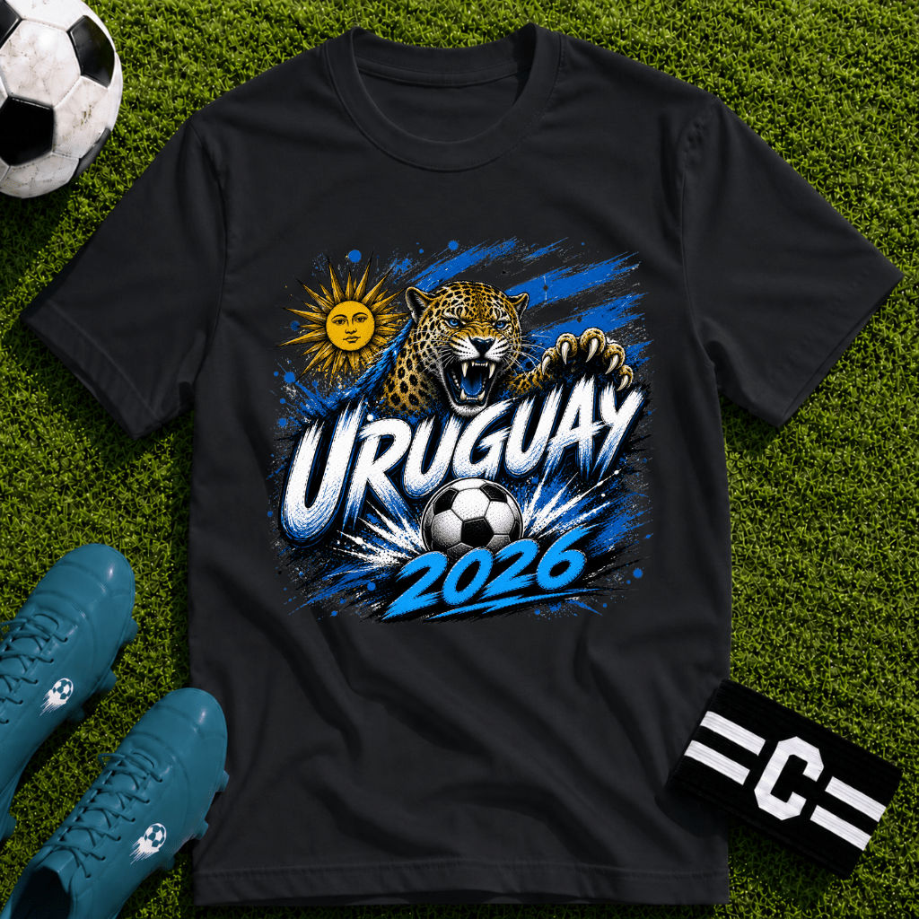 Uruguay 2026 World Cup Graphic T-Shirt - soccer fan t-shirt | GoalRush Studio