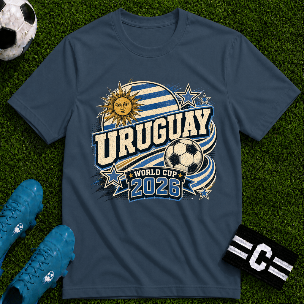 Uruguay 2026 World Cup Retro T-Shirt - soccer fan t-shirt | GoalRush Studio