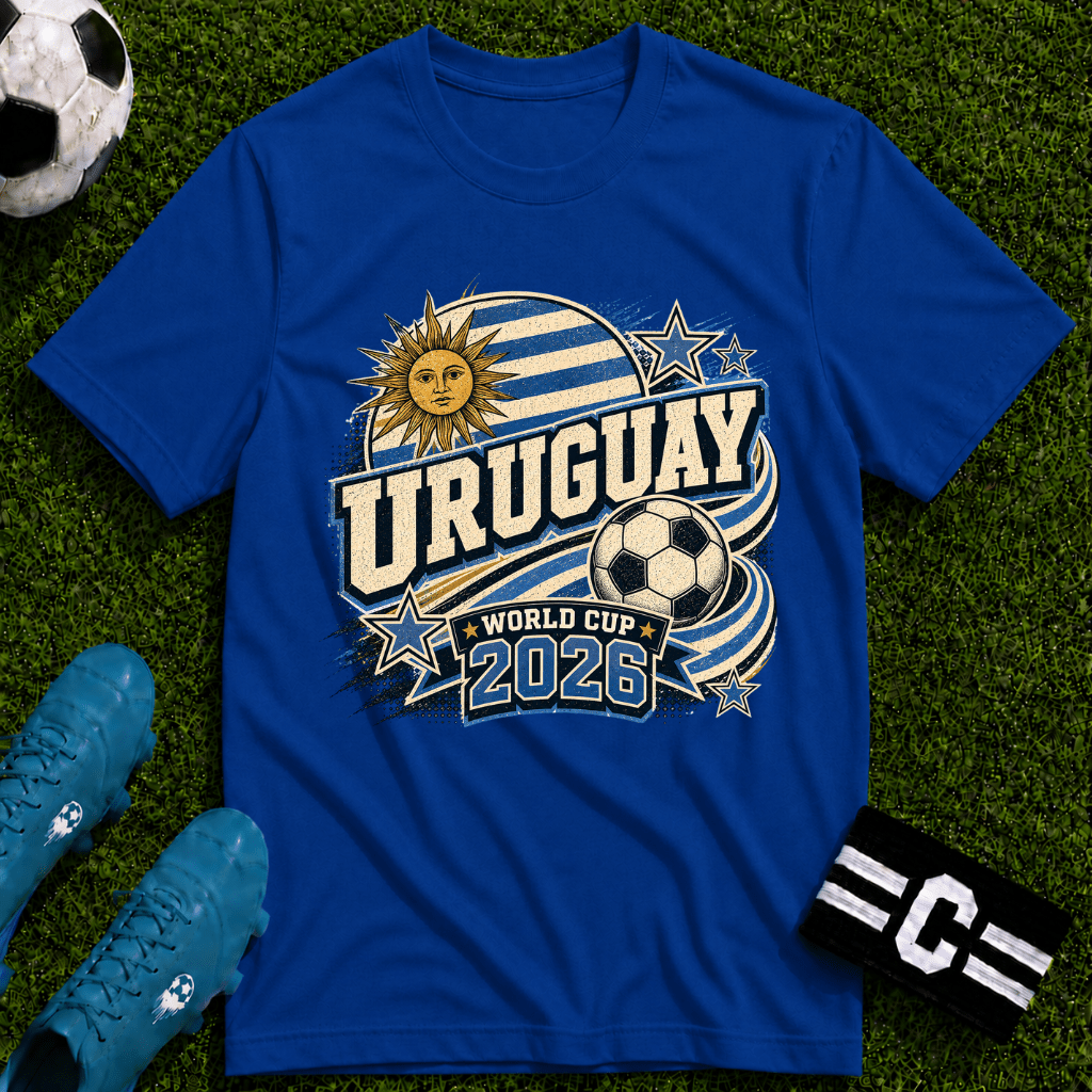 Uruguay 2026 World Cup Retro T-Shirt - soccer fan t-shirt | GoalRush Studio