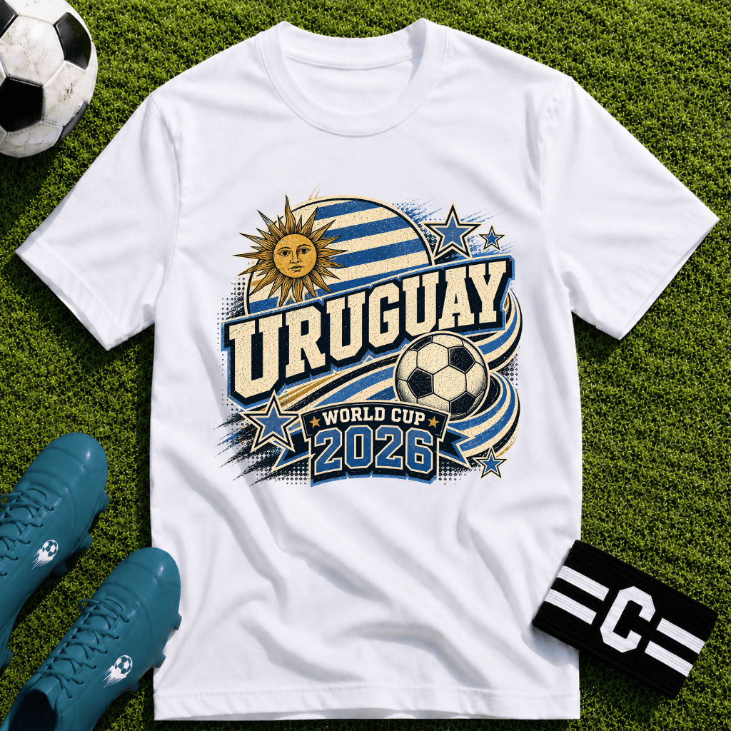 Uruguay 2026 World Cup Retro T-Shirt - soccer fan t-shirt | GoalRush Studio