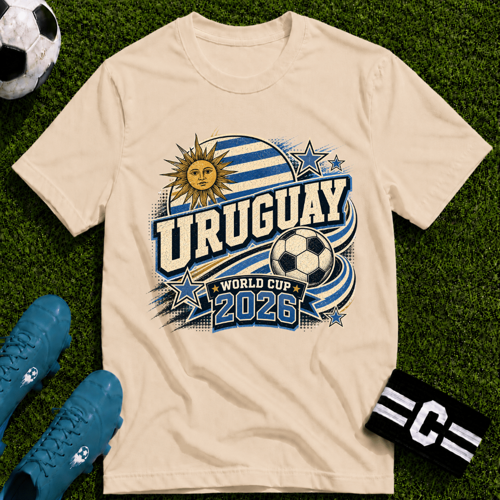 Uruguay 2026 World Cup Retro T-Shirt - soccer fan t-shirt | GoalRush Studio