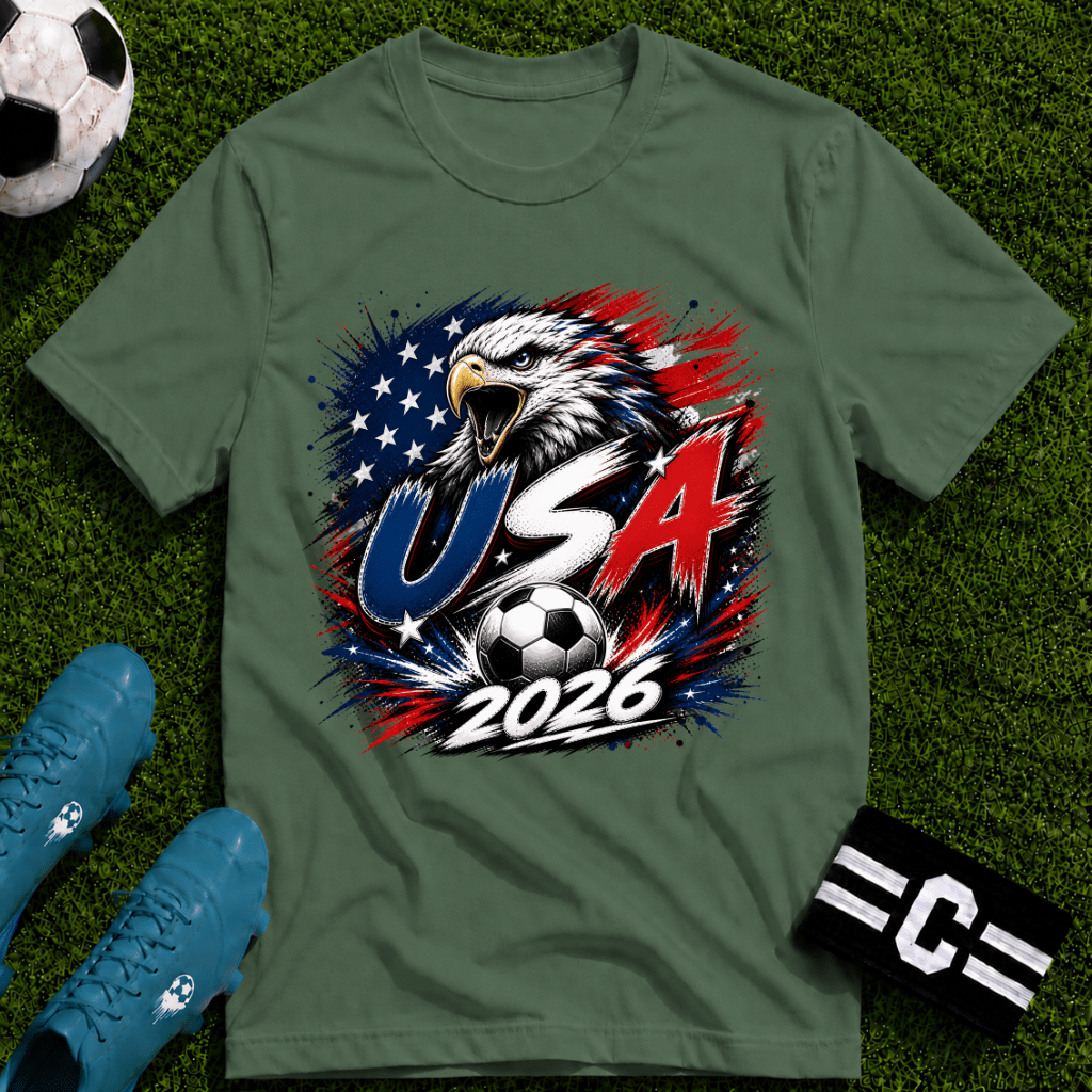 USA 2026 World Cup Graphic T-Shirt - soccer fan t-shirt | GoalRush Studio