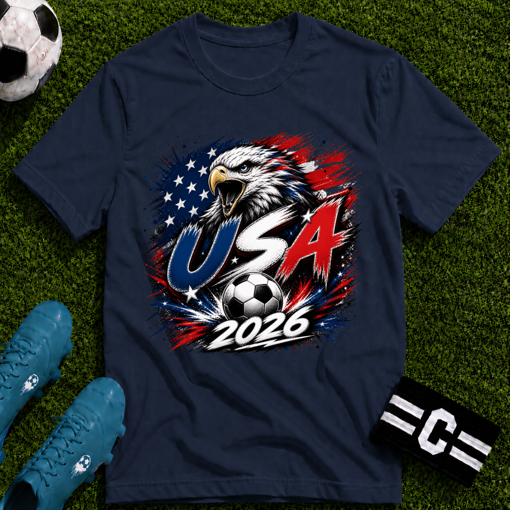 USA 2026 World Cup Graphic T-Shirt - soccer fan t-shirt | GoalRush Studio