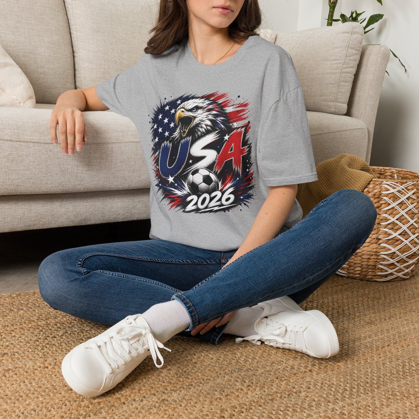 USA 2026 World Cup Graphic T-Shirt - soccer fan t-shirt | GoalRush Studio