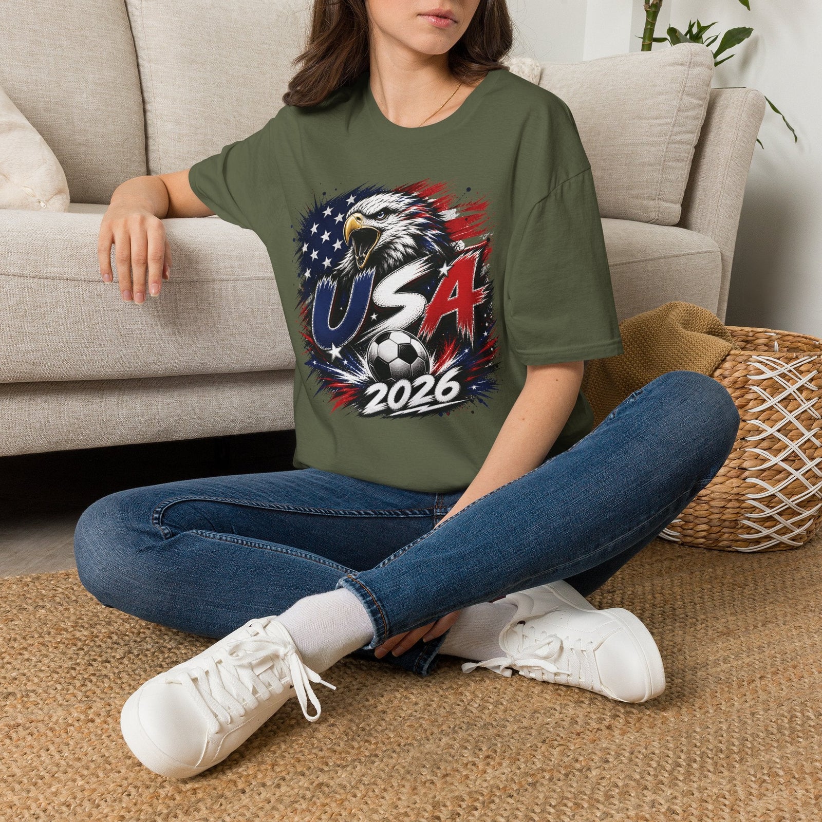 USA 2026 World Cup Graphic T-Shirt - soccer fan t-shirt | GoalRush Studio