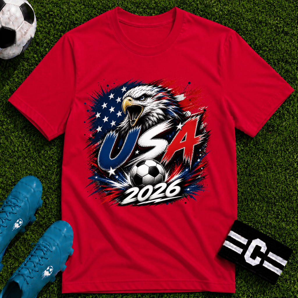USA 2026 World Cup Graphic T-Shirt - soccer fan t-shirt | GoalRush Studio