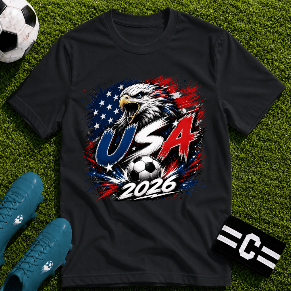 USA 2026 World Cup Graphic T-Shirt - soccer fan t-shirt | GoalRush Studio