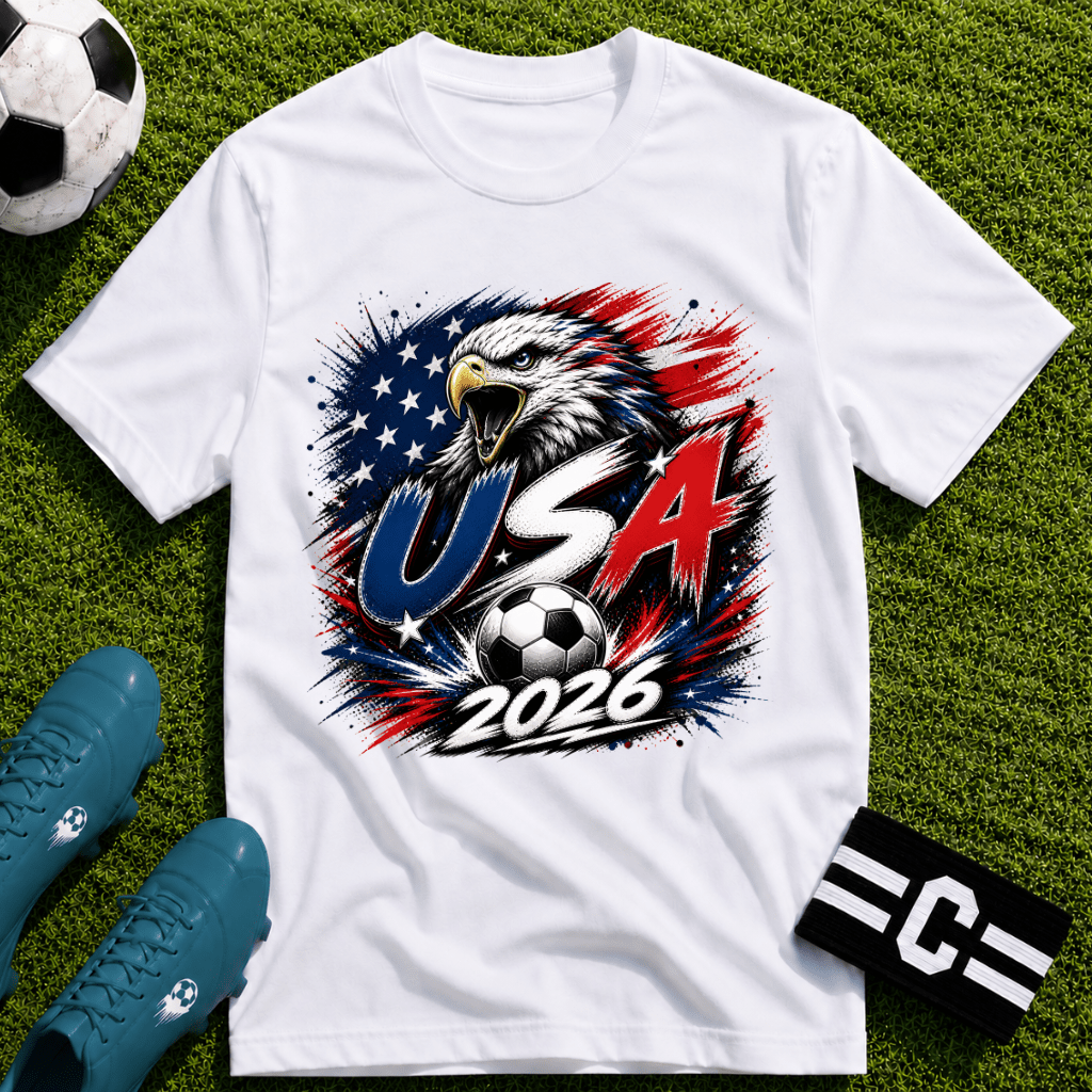 USA 2026 World Cup Graphic T-Shirt - soccer fan t-shirt | GoalRush Studio