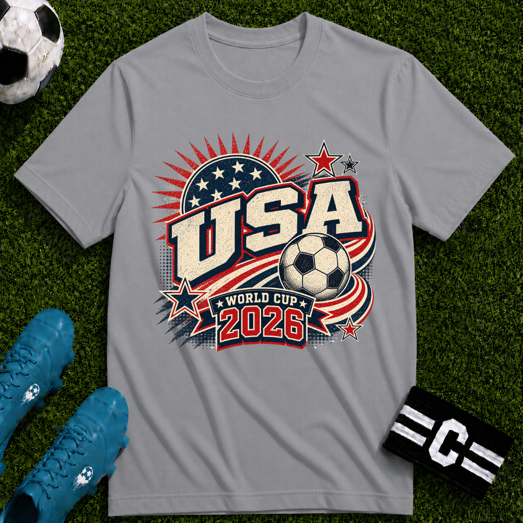 USA 2026 World Cup Retro T-Shirt - soccer fan t-shirt | GoalRush Studio
