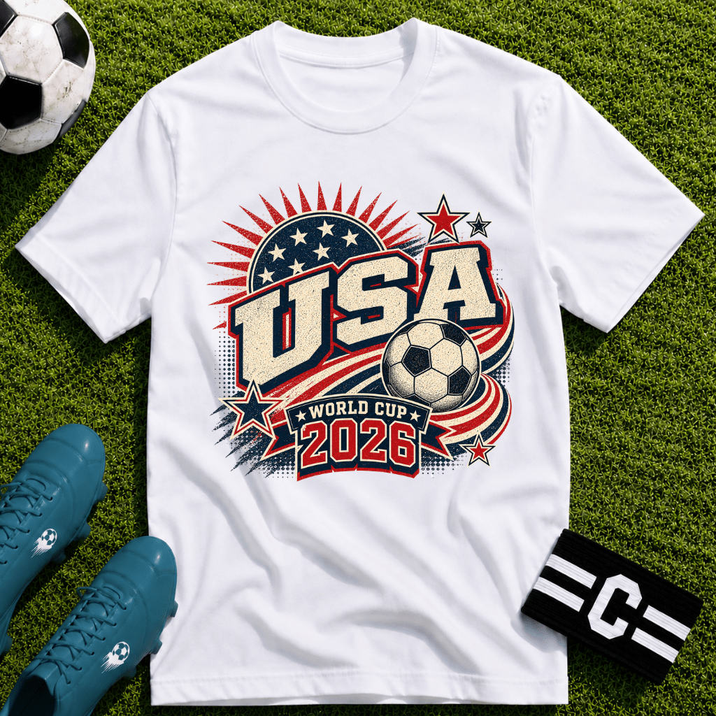 USA 2026 World Cup Retro T-Shirt - soccer fan t-shirt | GoalRush Studio