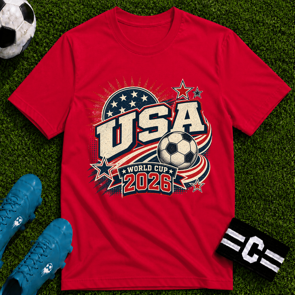 USA 2026 World Cup Retro T-Shirt - soccer fan t-shirt | GoalRush Studio