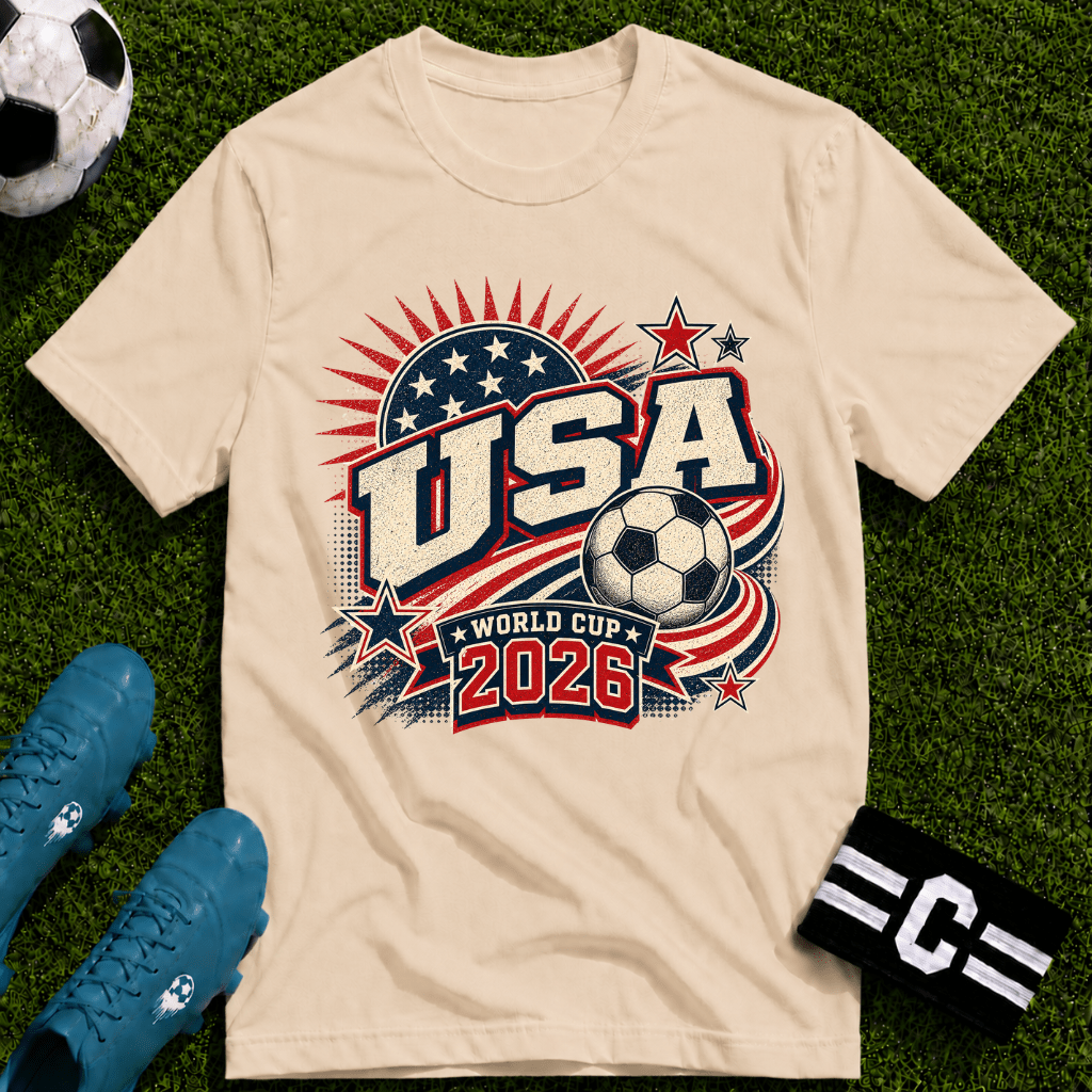 USA 2026 World Cup Retro T-Shirt - soccer fan t-shirt | GoalRush Studio