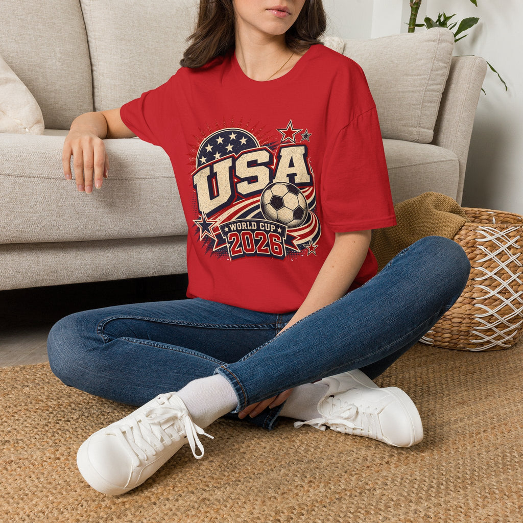 USA 2026 World Cup Retro T-Shirt - soccer fan t-shirt | GoalRush Studio