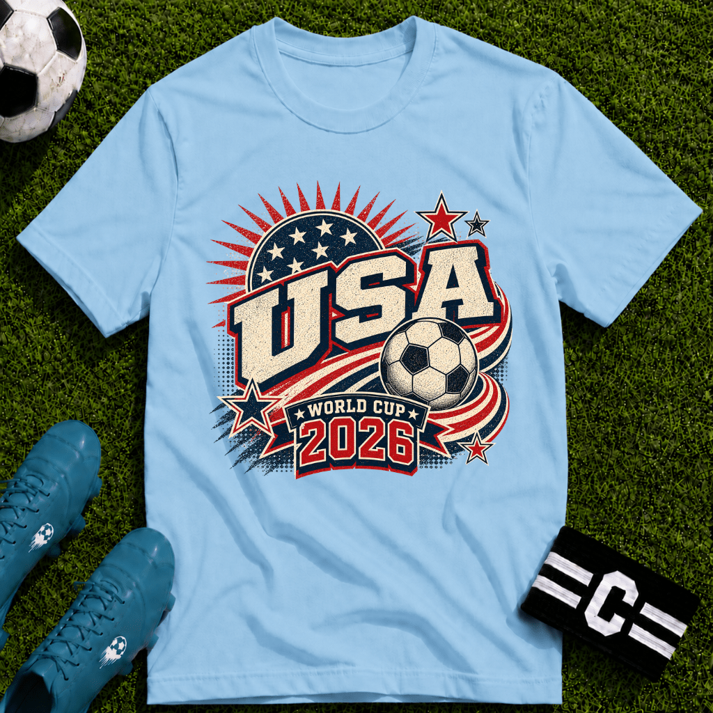 USA 2026 World Cup Retro T-Shirt - soccer fan t-shirt | GoalRush Studio