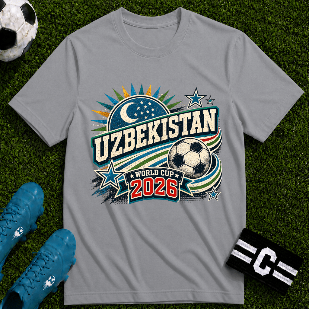 Uzbekistan 2026 World Cup Retro T-Shirt - soccer fan t-shirt | GoalRush Studio