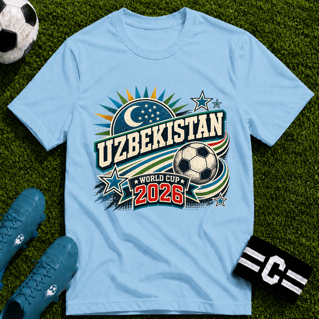 Uzbekistan 2026 World Cup Retro T-Shirt - soccer fan t-shirt | GoalRush Studio