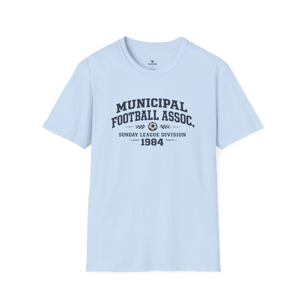 Vintage Football Association T-Shirt "Municipal Football Assoc. 1984" - soccer fan t-shirt | GoalRush Studio
