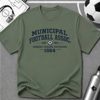 Vintage Football Association T-Shirt "Municipal Football Assoc. 1984" - soccer fan t-shirt | GoalRush Studio