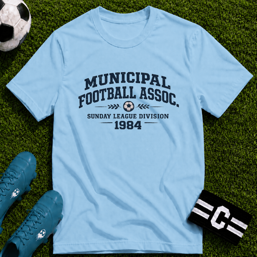 Vintage Football Association T-Shirt "Municipal Football Assoc. 1984" - soccer fan t-shirt | GoalRush Studio