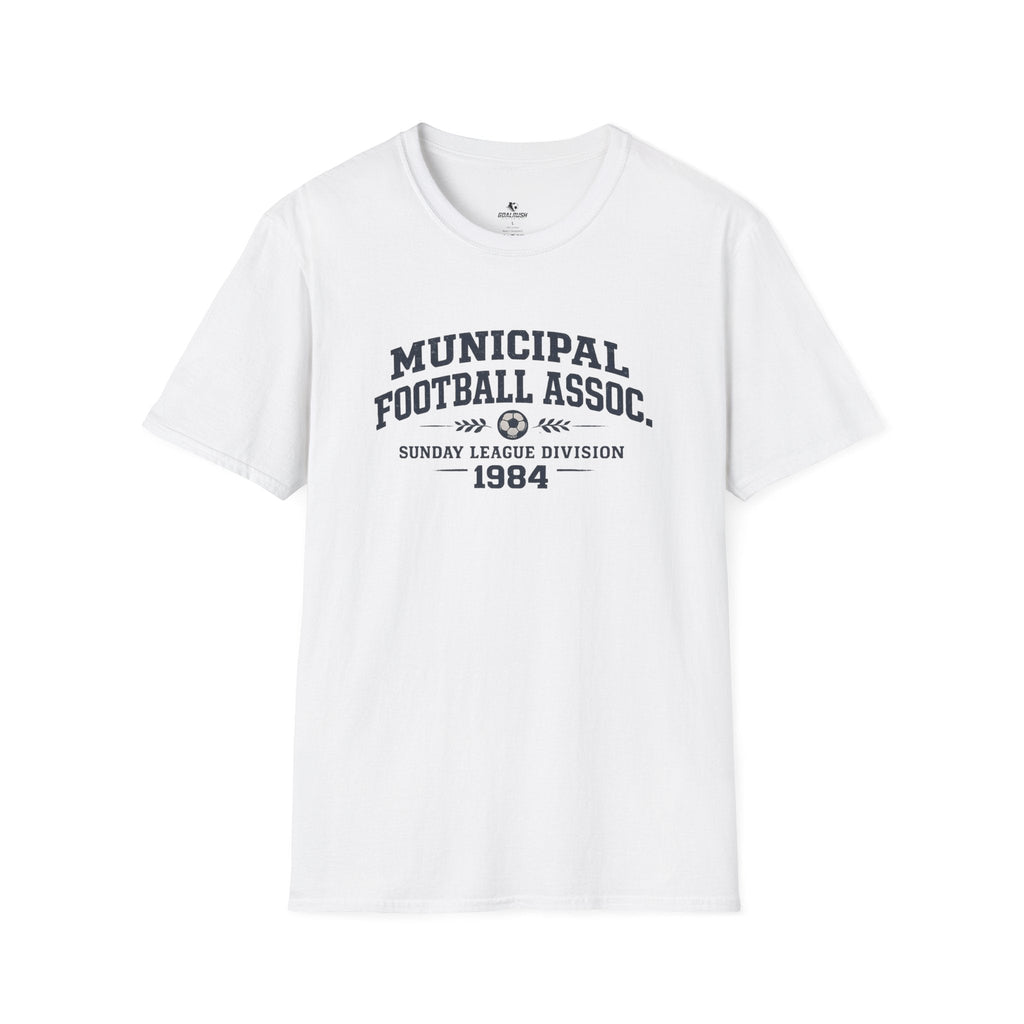 Vintage Football Association T-Shirt "Municipal Football Assoc. 1984" - soccer fan t-shirt | GoalRush Studio