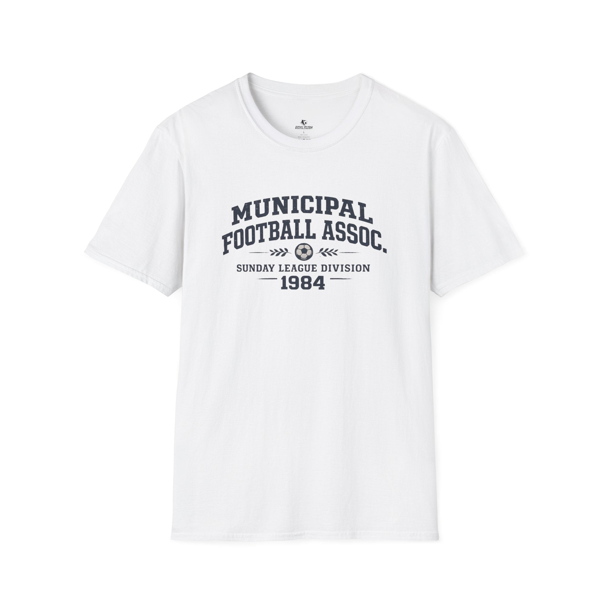 Vintage Football Association T-Shirt "Municipal Football Assoc. 1984" - soccer fan t-shirt | GoalRush Studio