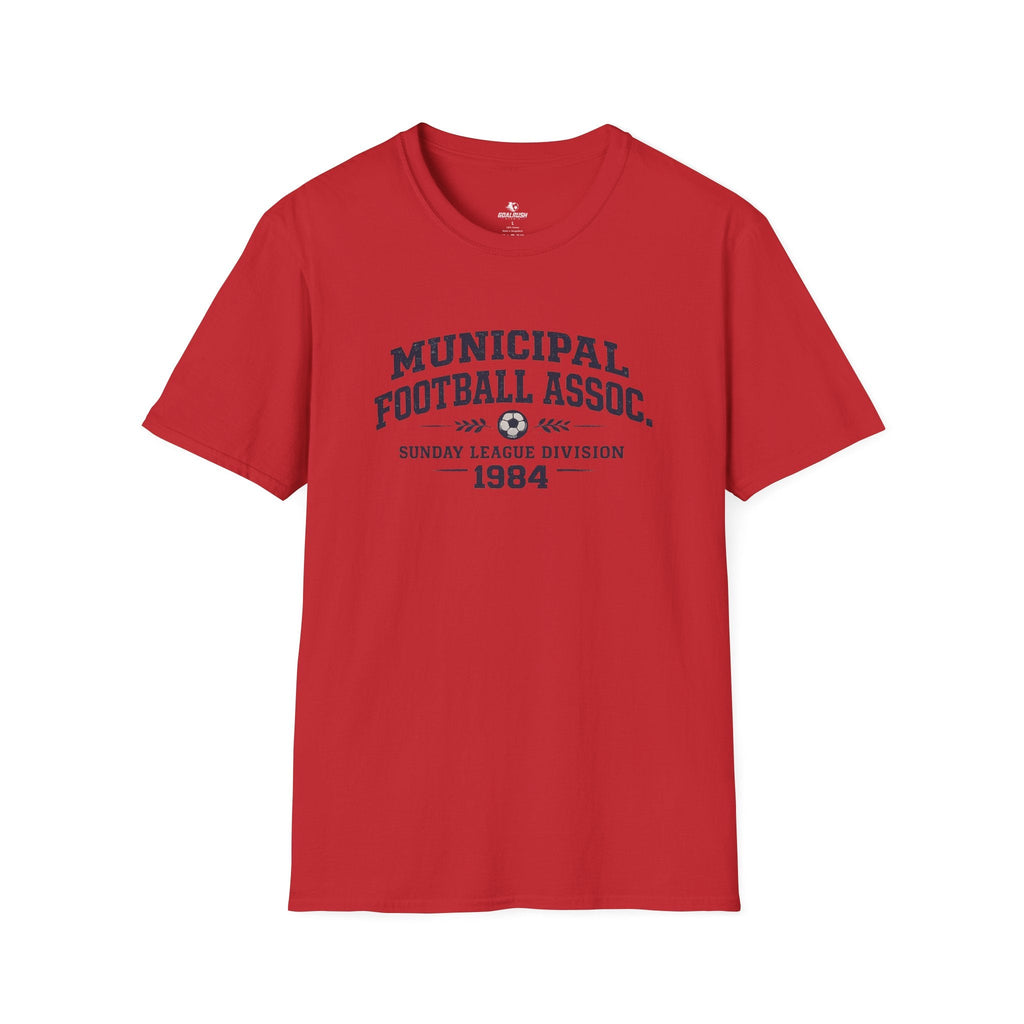 Vintage Football Association T-Shirt "Municipal Football Assoc. 1984" - soccer fan t-shirt | GoalRush Studio