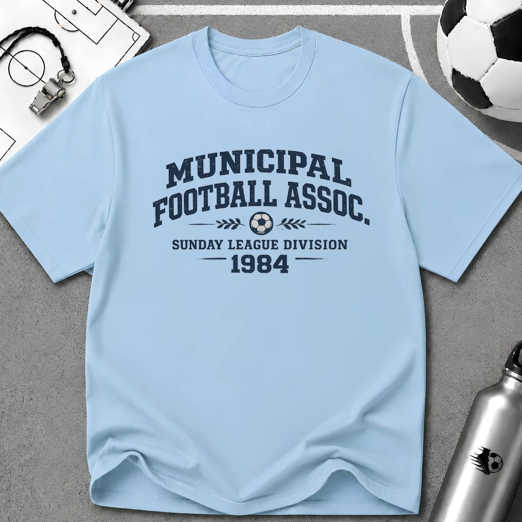 Vintage Football Association T-Shirt "Municipal Football Assoc. 1984" - soccer fan t-shirt | GoalRush Studio