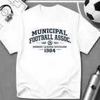 Vintage Football Association T-Shirt "Municipal Football Assoc. 1984" - soccer fan t-shirt | GoalRush Studio
