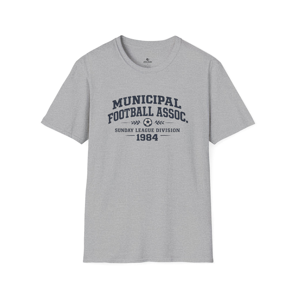 Vintage Football Association T-Shirt "Municipal Football Assoc. 1984" - soccer fan t-shirt | GoalRush Studio
