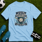 Vintage Football Graphic T-Shirt "Built for the Beautiful Game" - soccer fan t-shirt | GoalRush Studio
