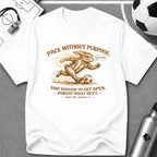 Vintage Rabbit Soccer T-Shirt "Pace Without Purpose" - soccer fan t-shirt | GoalRush Studio