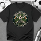 Vintage Weekend Striker T-Shirt (Kick It Like a Pro) - soccer fan t-shirt | GoalRush Studio