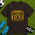Warning - Soccer Dad Has Opinions About the Ref T-Shirt - soccer fan t-shirt | GoalRush Studio