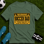 Warning - Soccer Dad Knows Every Rule T-Shirt - soccer fan t-shirt | GoalRush Studio