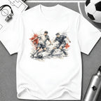 Watercolour Art Soccer Players T-Shirt - soccer fan t-shirt | GoalRush Studio
