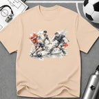 Watercolour Art Soccer Players T-Shirt - soccer fan t-shirt | GoalRush Studio