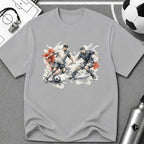 Watercolour Art Soccer Players T-Shirt - soccer fan t-shirt | GoalRush Studio