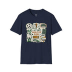 World Cup Soccer Fan Stamp Collage Soccer T-Shirt - soccer fan t-shirt | GoalRush Studio