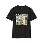 World Cup Soccer Fan Stamp Collage Soccer T-Shirt - soccer fan t-shirt | GoalRush Studio